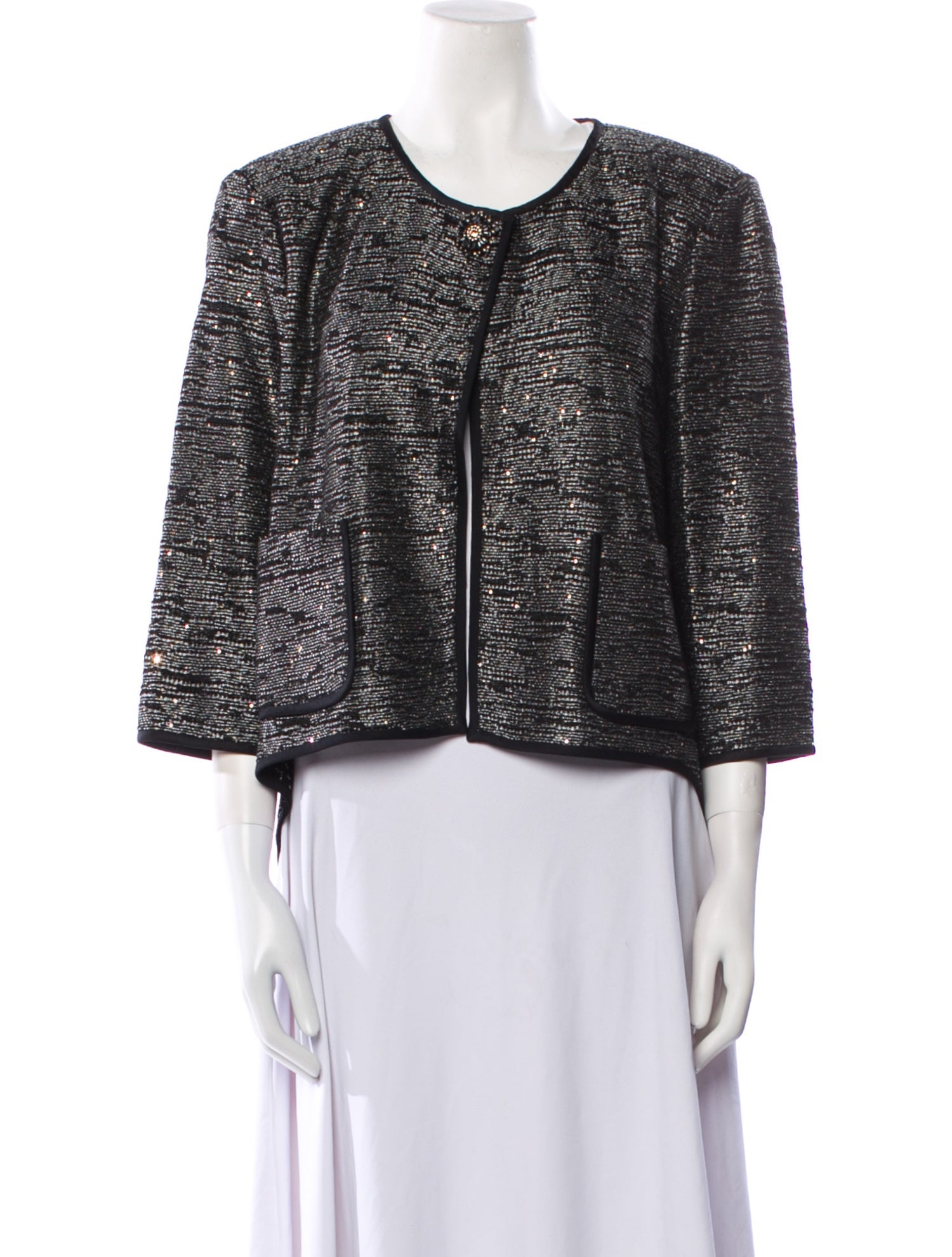 St. John Tweed Pattern Evening Jacket