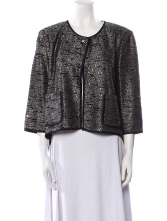 St. John Tweed Pattern Evening Jacket