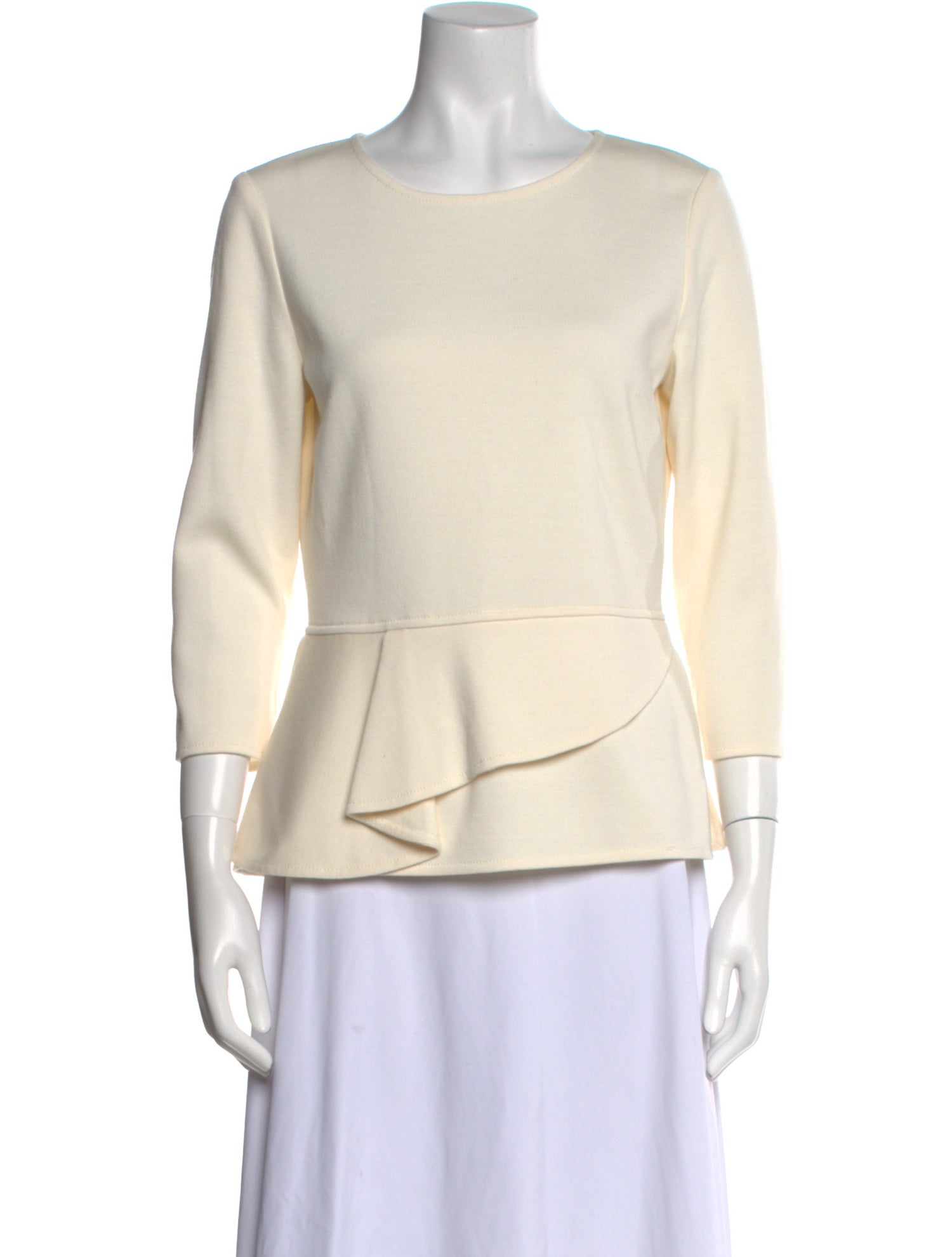 St. John Wool Crew Neck Top