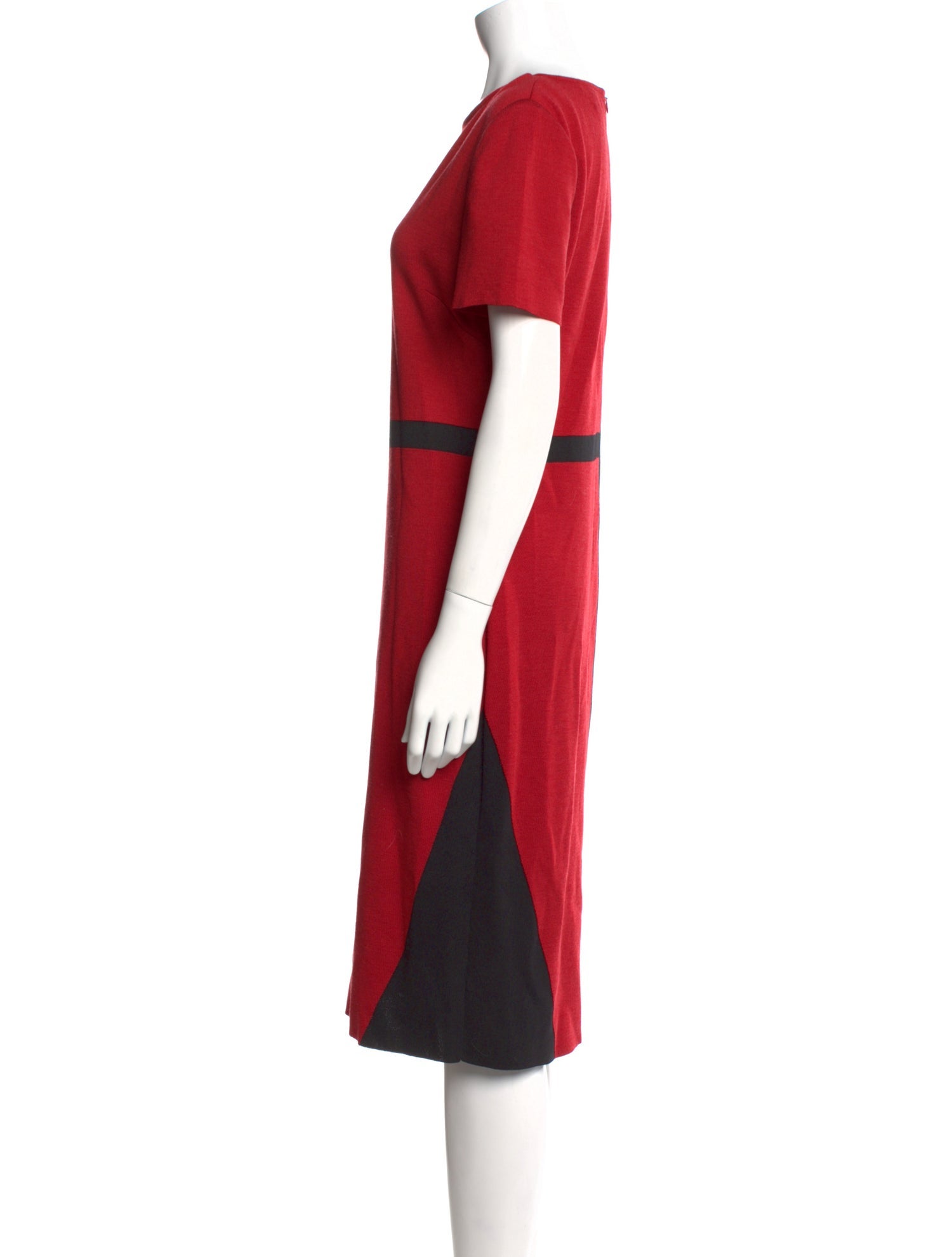 St. John Wool Midi Length Dress