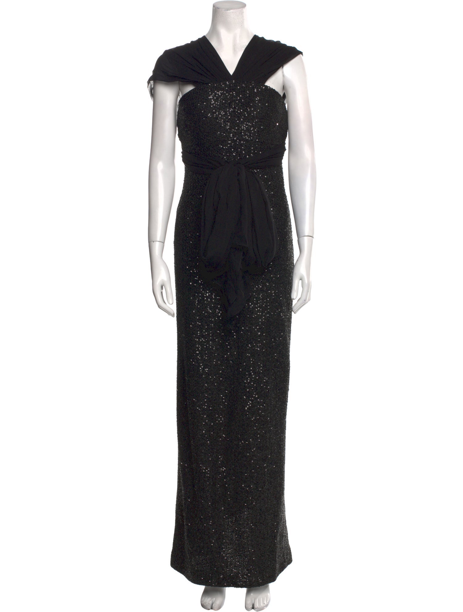 St. John V-Neck Long Dress