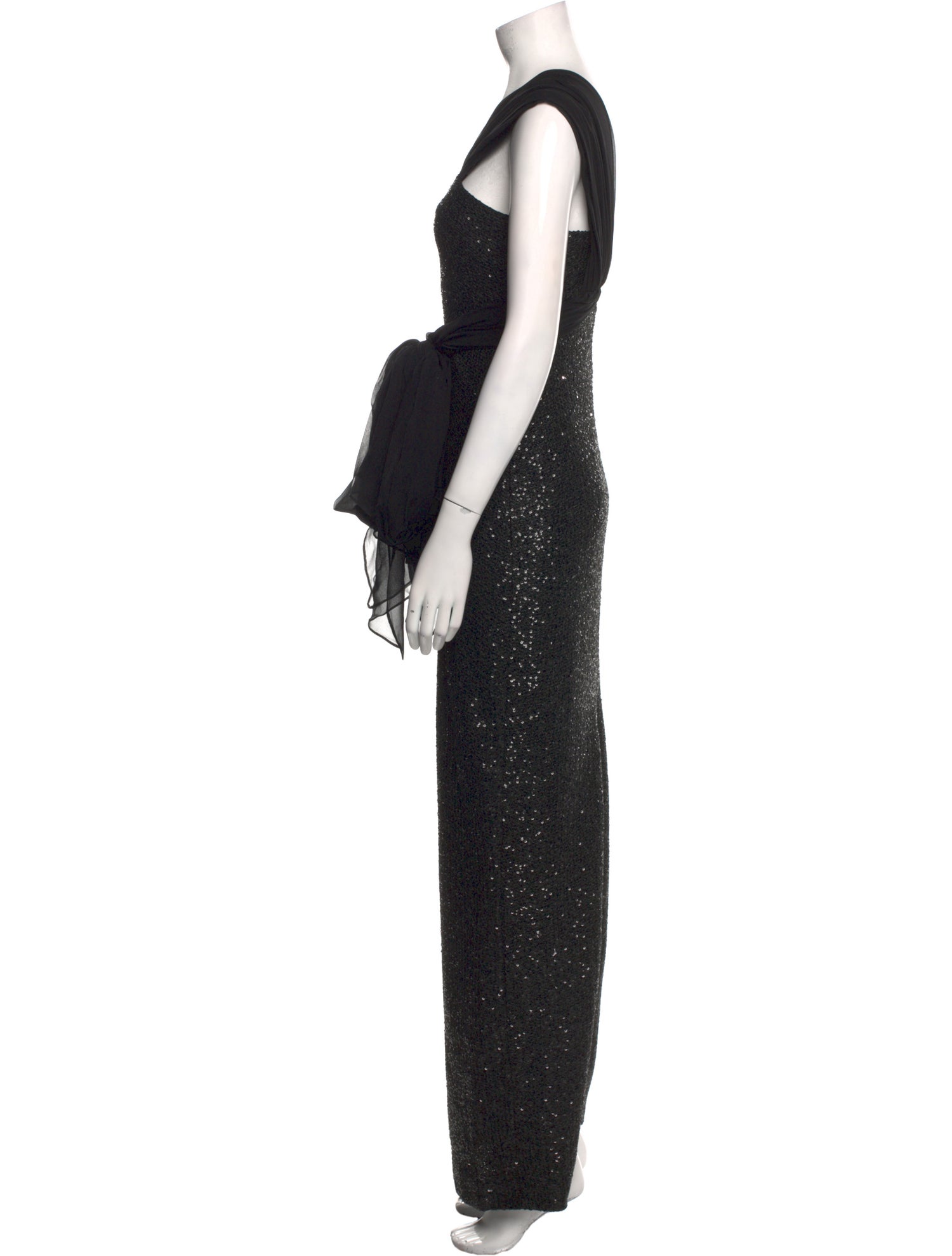 St. John V-Neck Long Dress