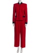 St. John Cashmere Pleated Accents Pant Set