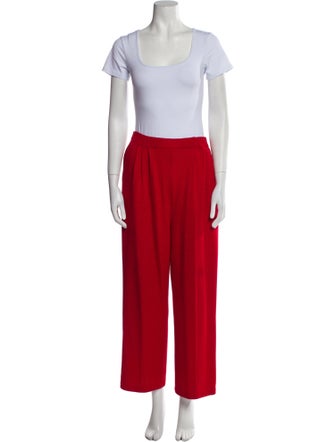 St. John Cashmere Pleated Accents Pant Set