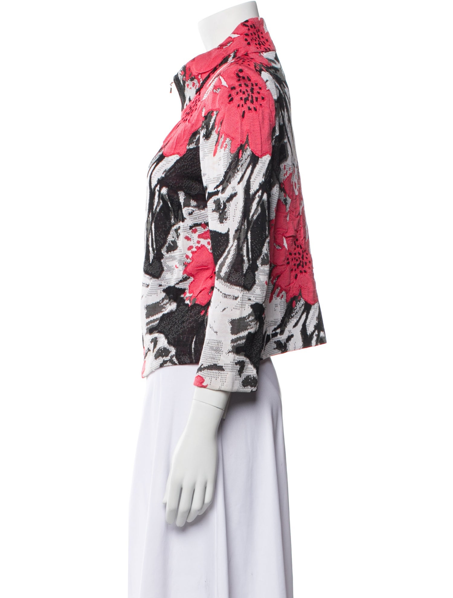 St. John Floral Print Jacket