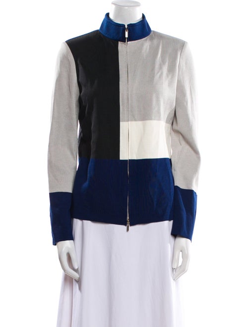 St. John Colorblock Pattern Jacket