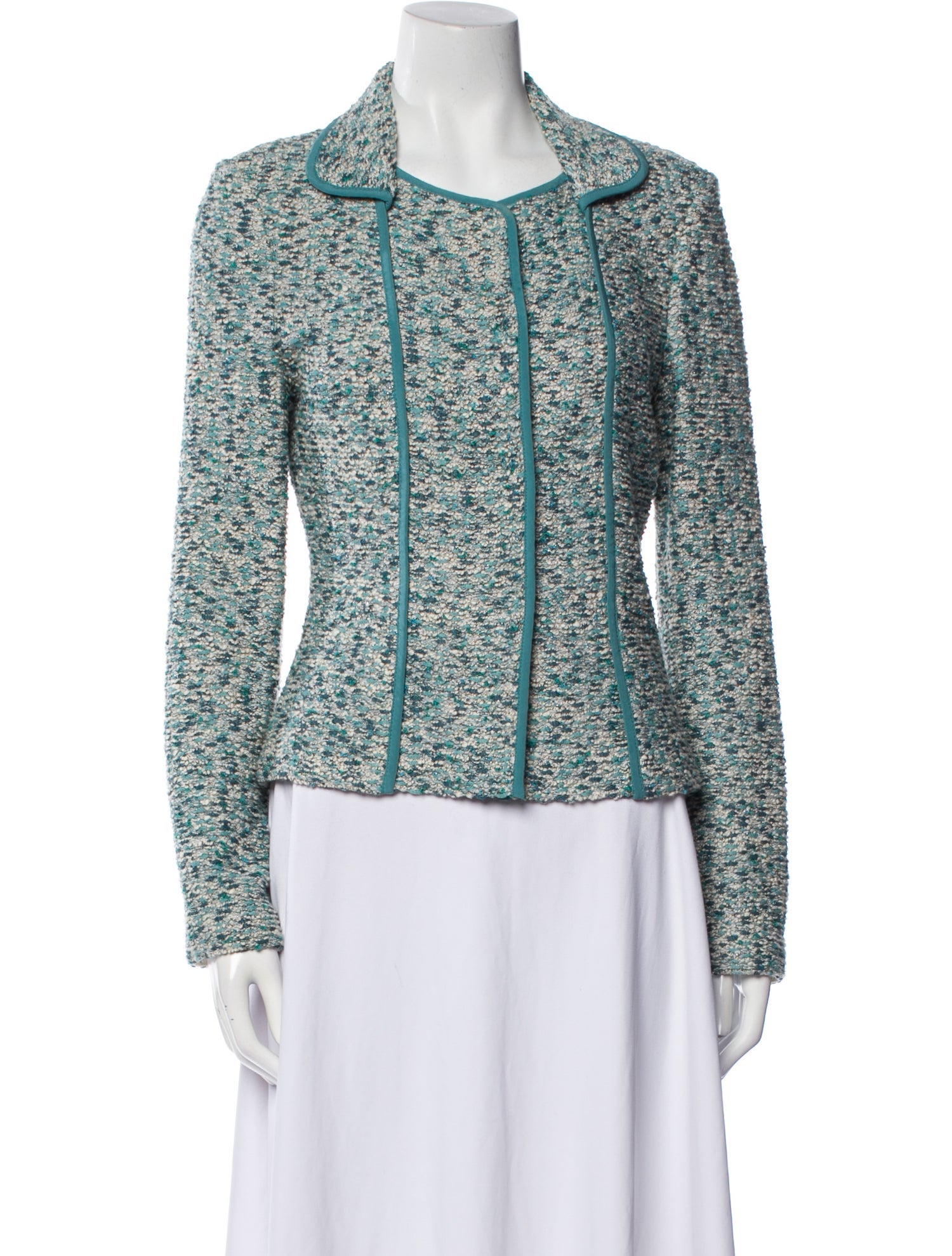 St. John Tweed Pattern Jacket