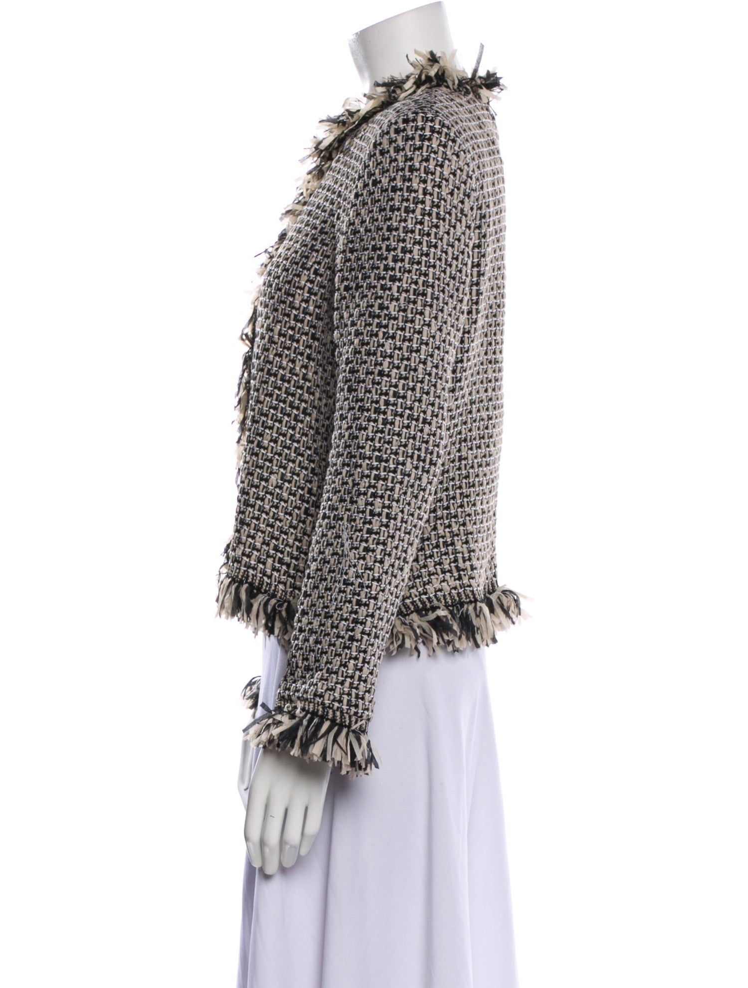 St. John Nylon Tweed Pattern Jacket