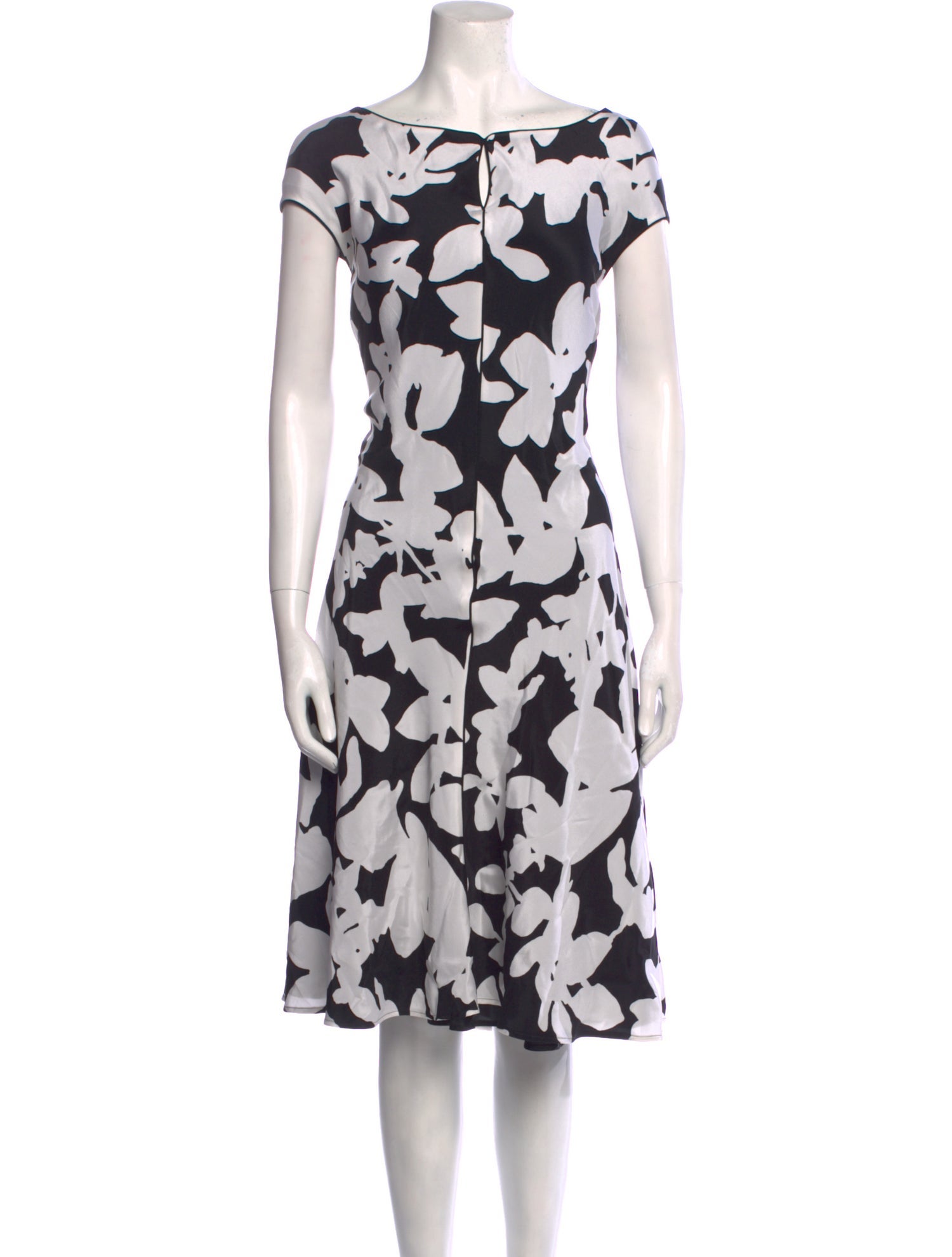 St. John Silk Midi Length Dress