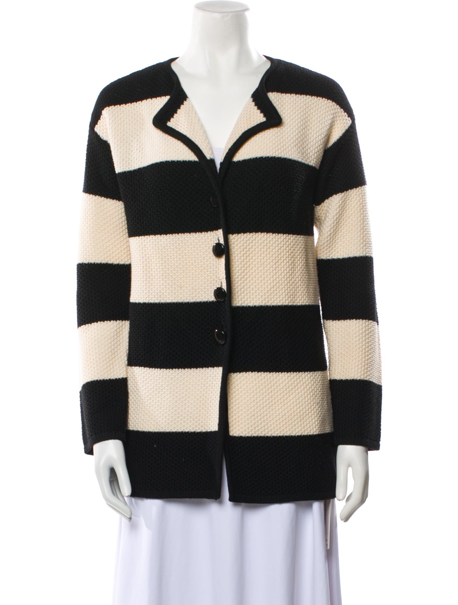 St. John Wool Striped Sweater