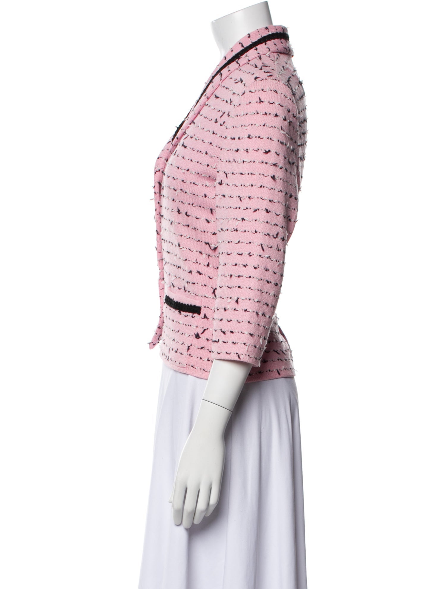 St. John Tweed Pattern Blazer