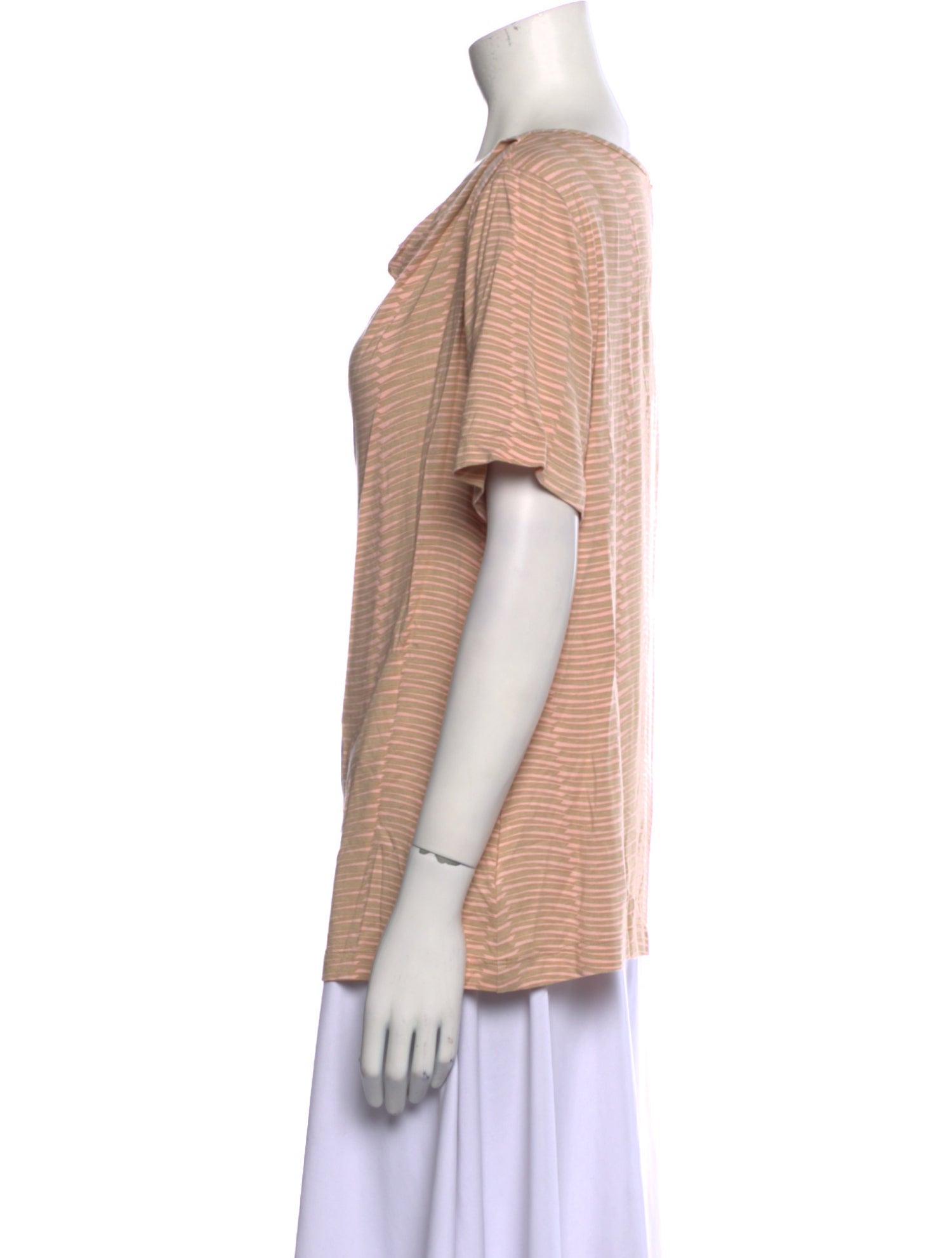 St. John Printed Cowl Neck Top w/ Tags