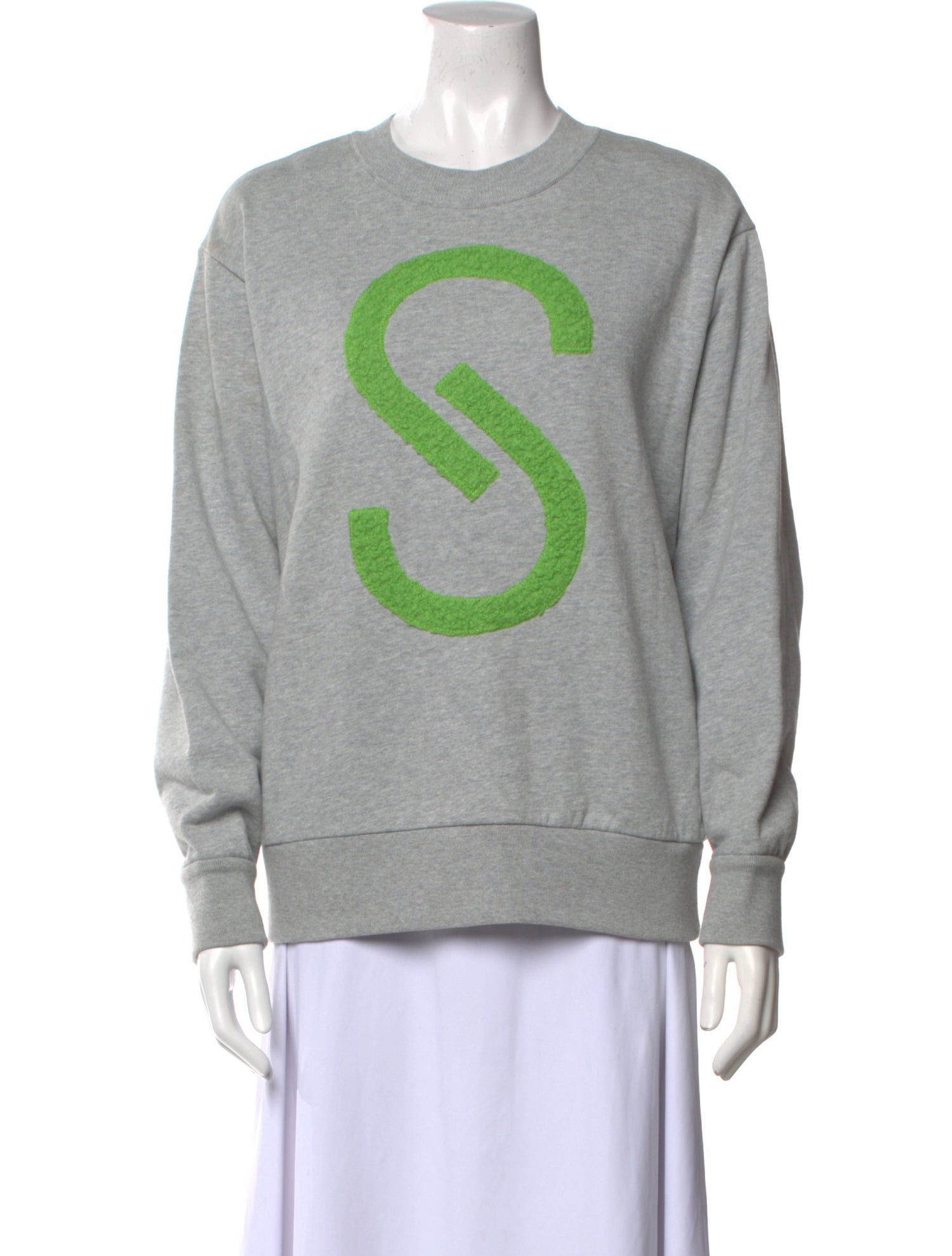 St. John Graphic Print Crew Neck Sweatshirt