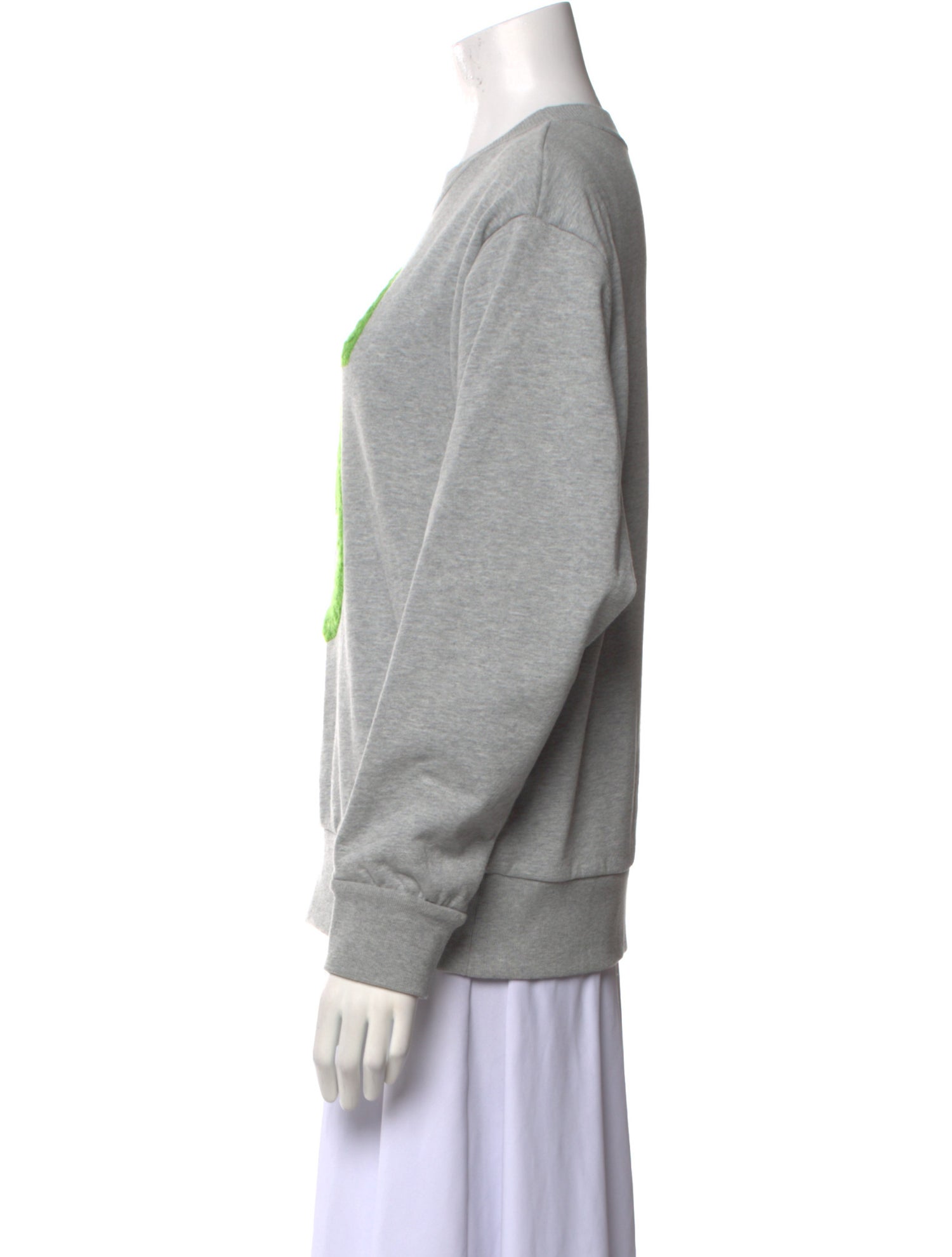 St. John Graphic Print Crew Neck Sweatshirt