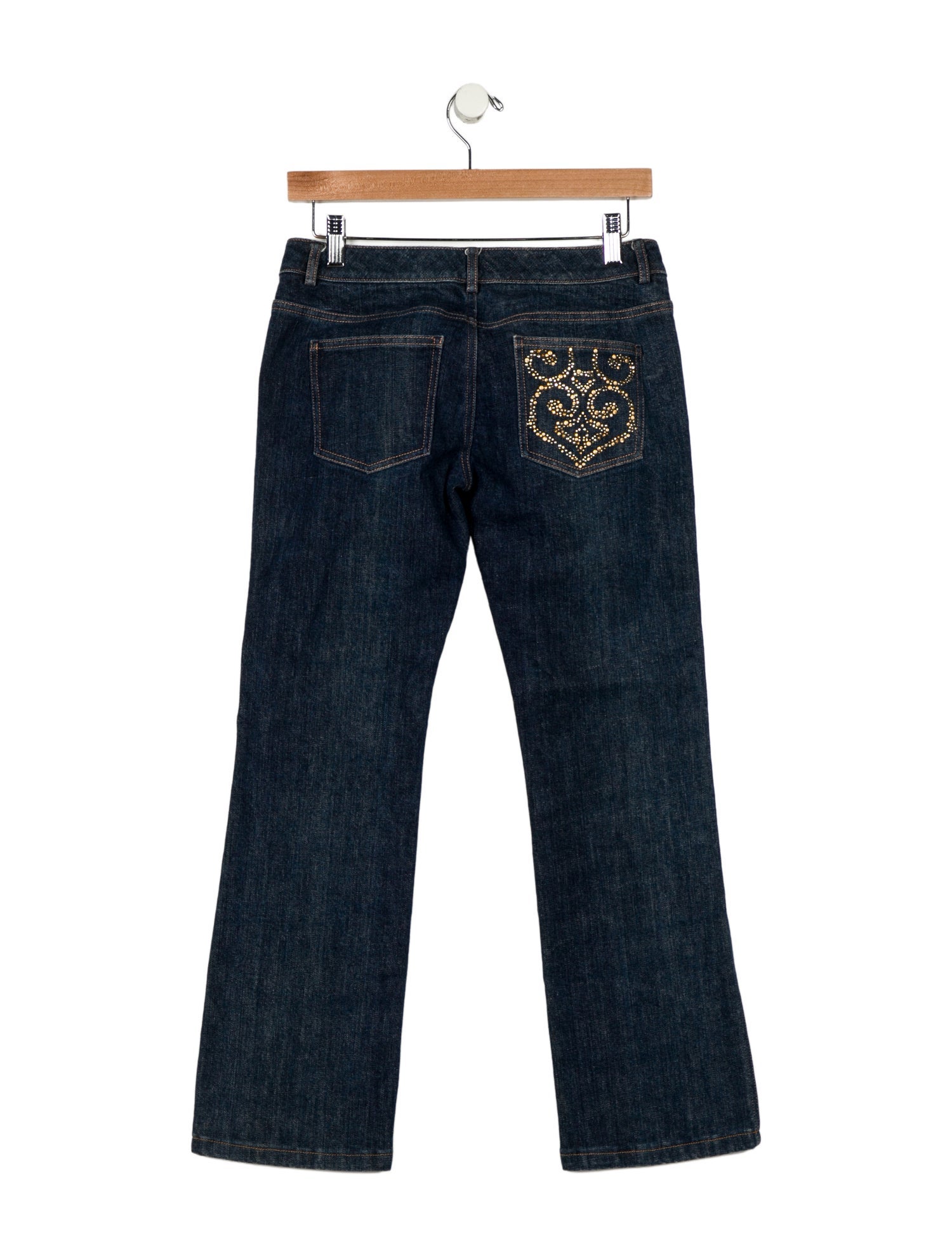 St. John Low-Rise Wide Leg Jeans