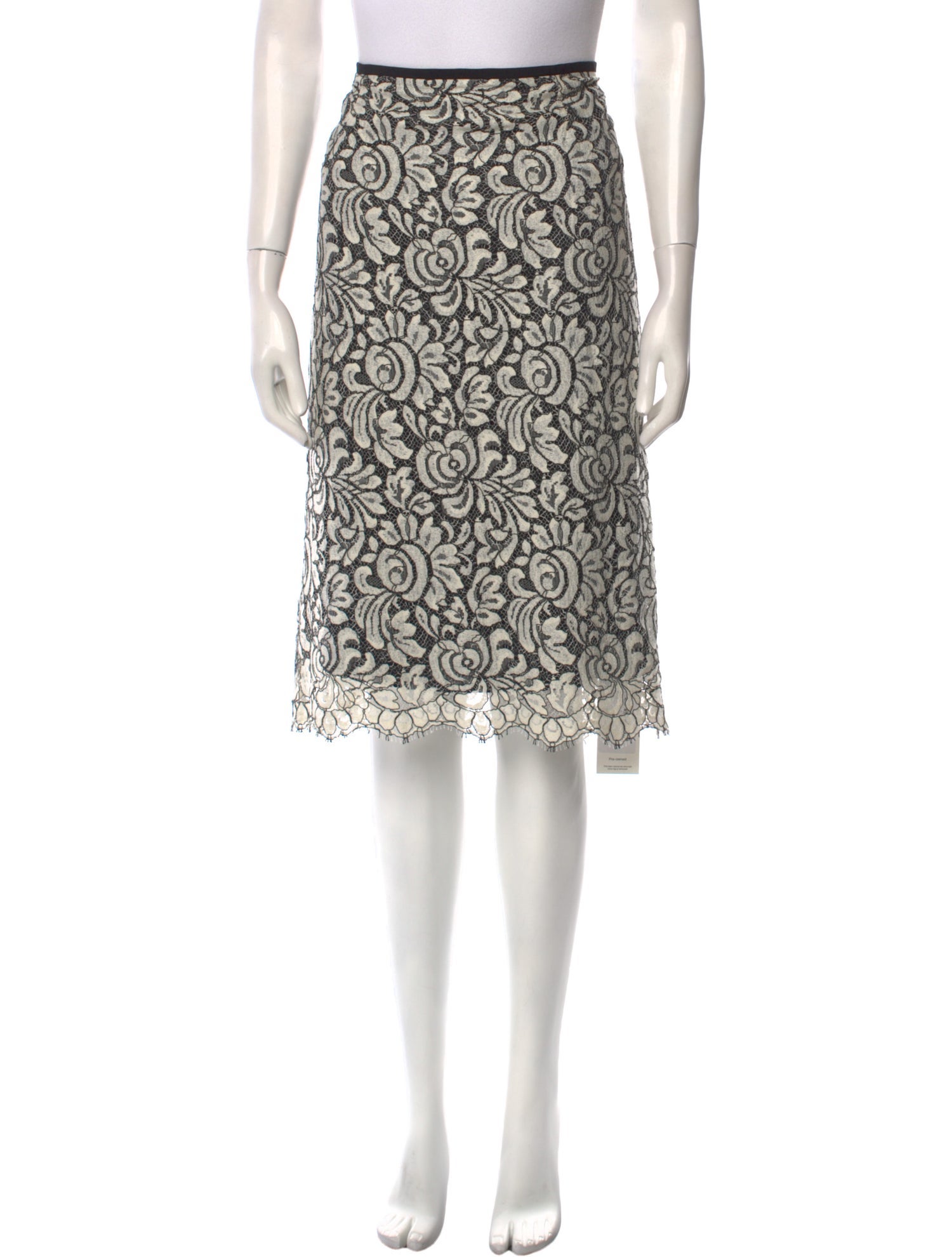 St. John Printed Knee-Length Skirt