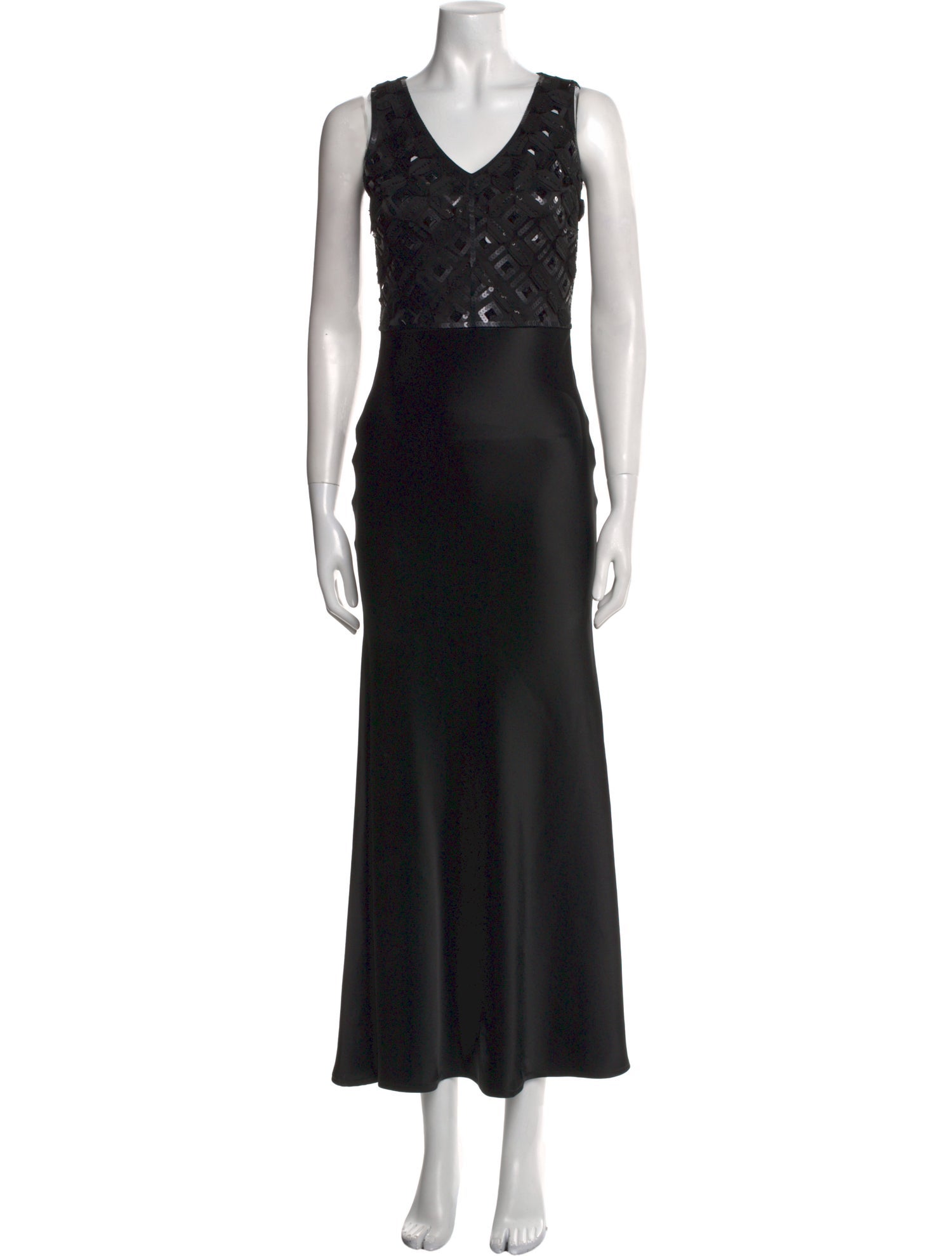 St. John V-Neck Long Dress