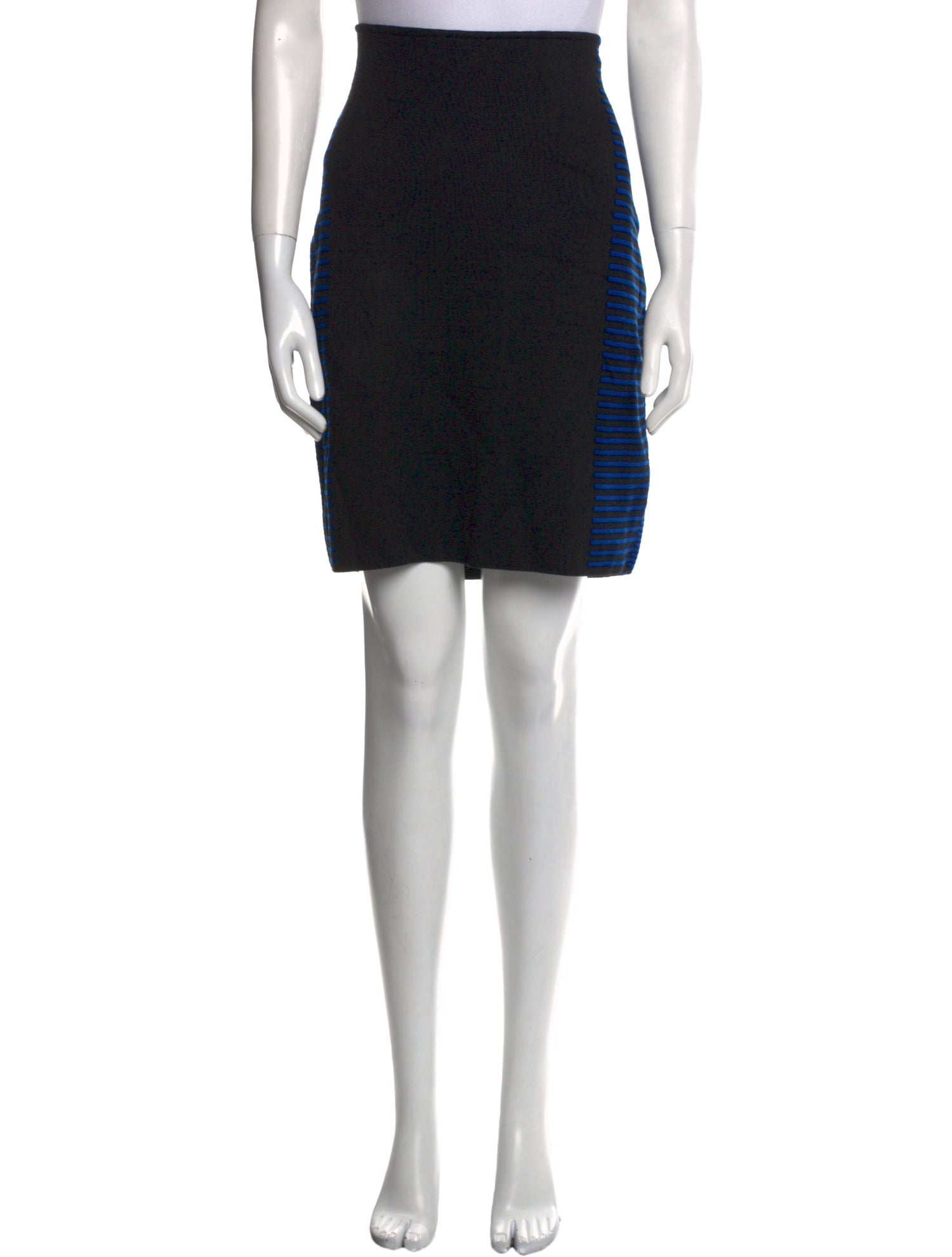 St. John Striped Knee-Length Skirt