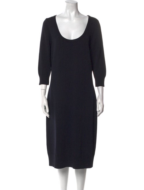 St. John Wool Midi Length Dress