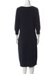 St. John Wool Midi Length Dress