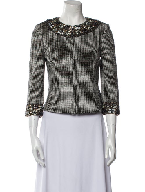 St. John Wool Tweed Pattern Jacket