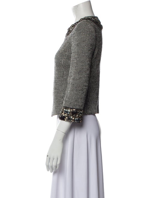 St. John Wool Tweed Pattern Jacket