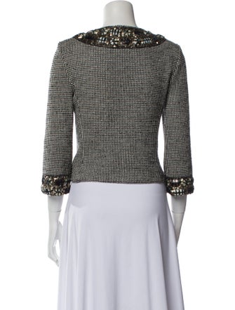 St. John Wool Tweed Pattern Jacket