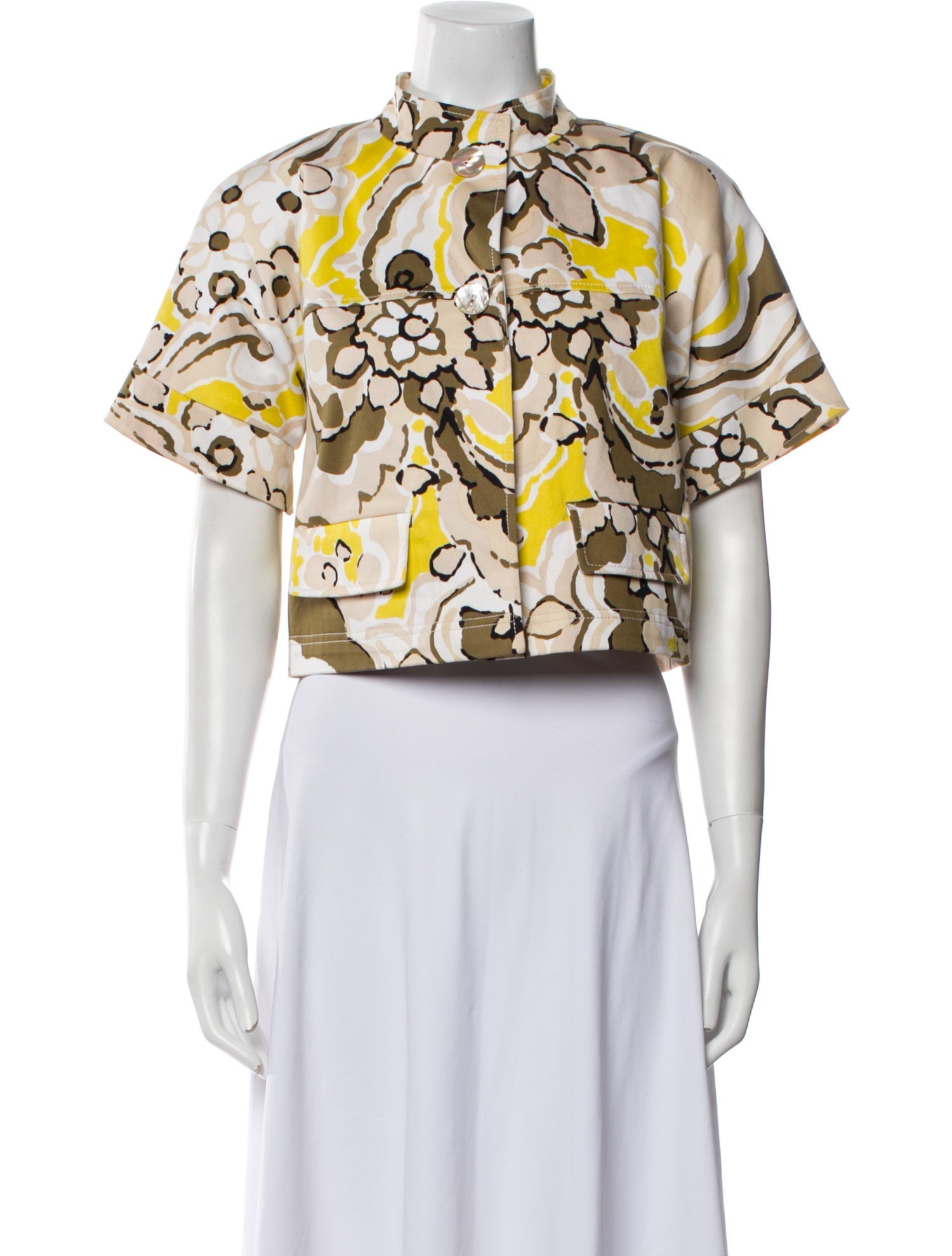 St. John Floral Print Bolero