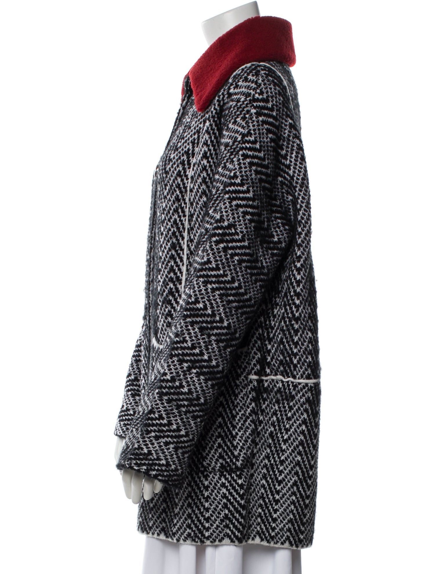St. John Wool Printed Coat