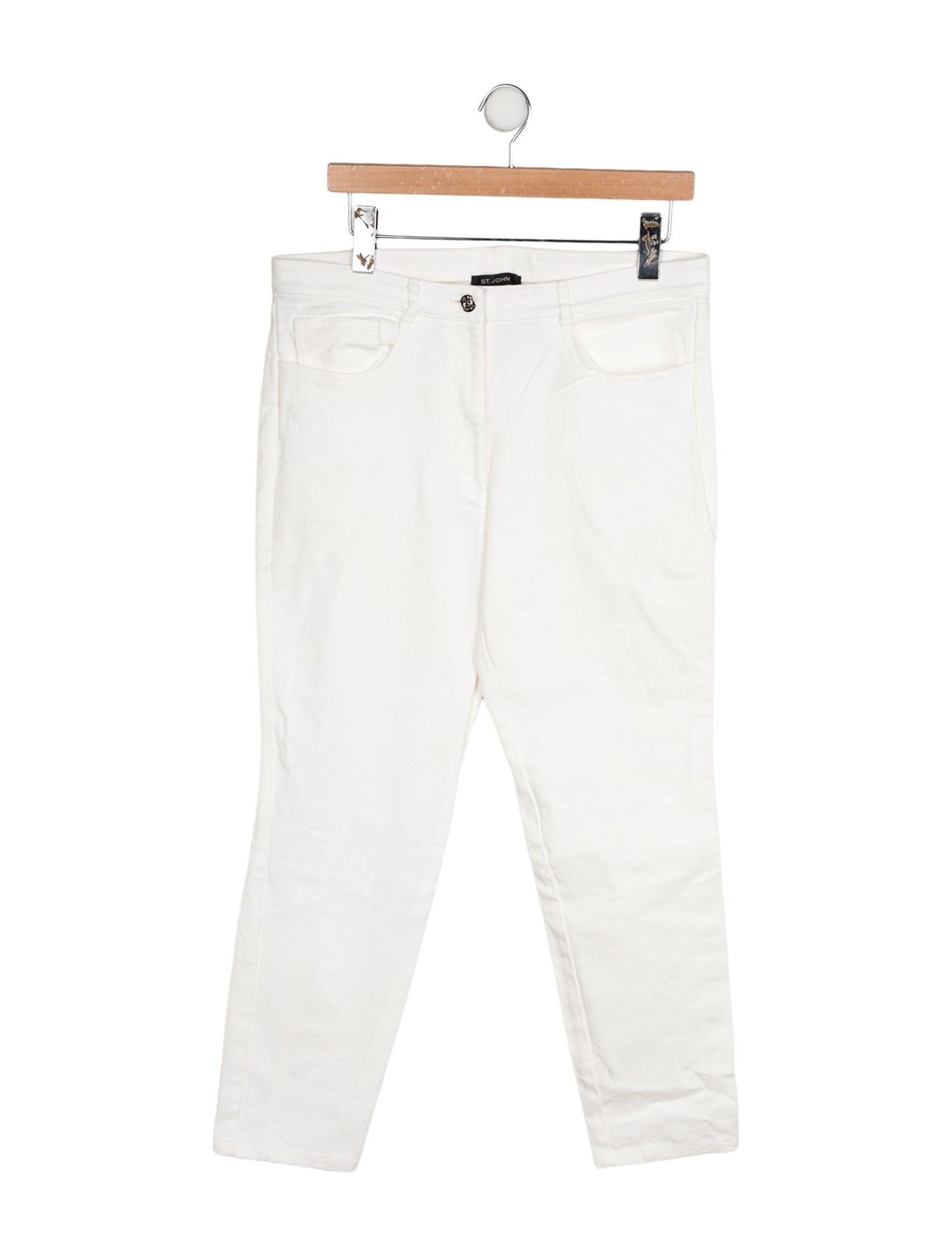 St. John Mid-Rise Straight Leg Jeans