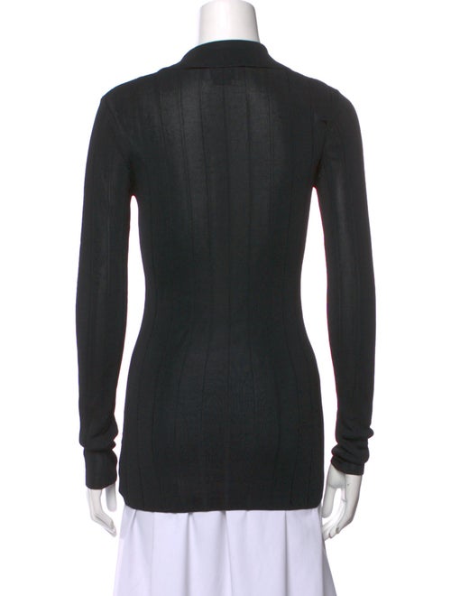 St. John Long Sleeve Button-Up Top