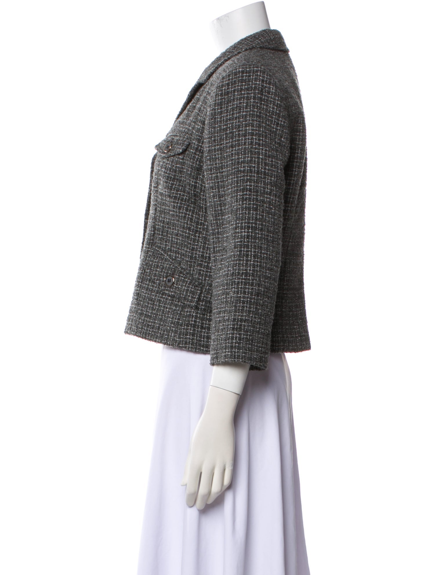 St. John Plaid Print Blazer w/ Tags