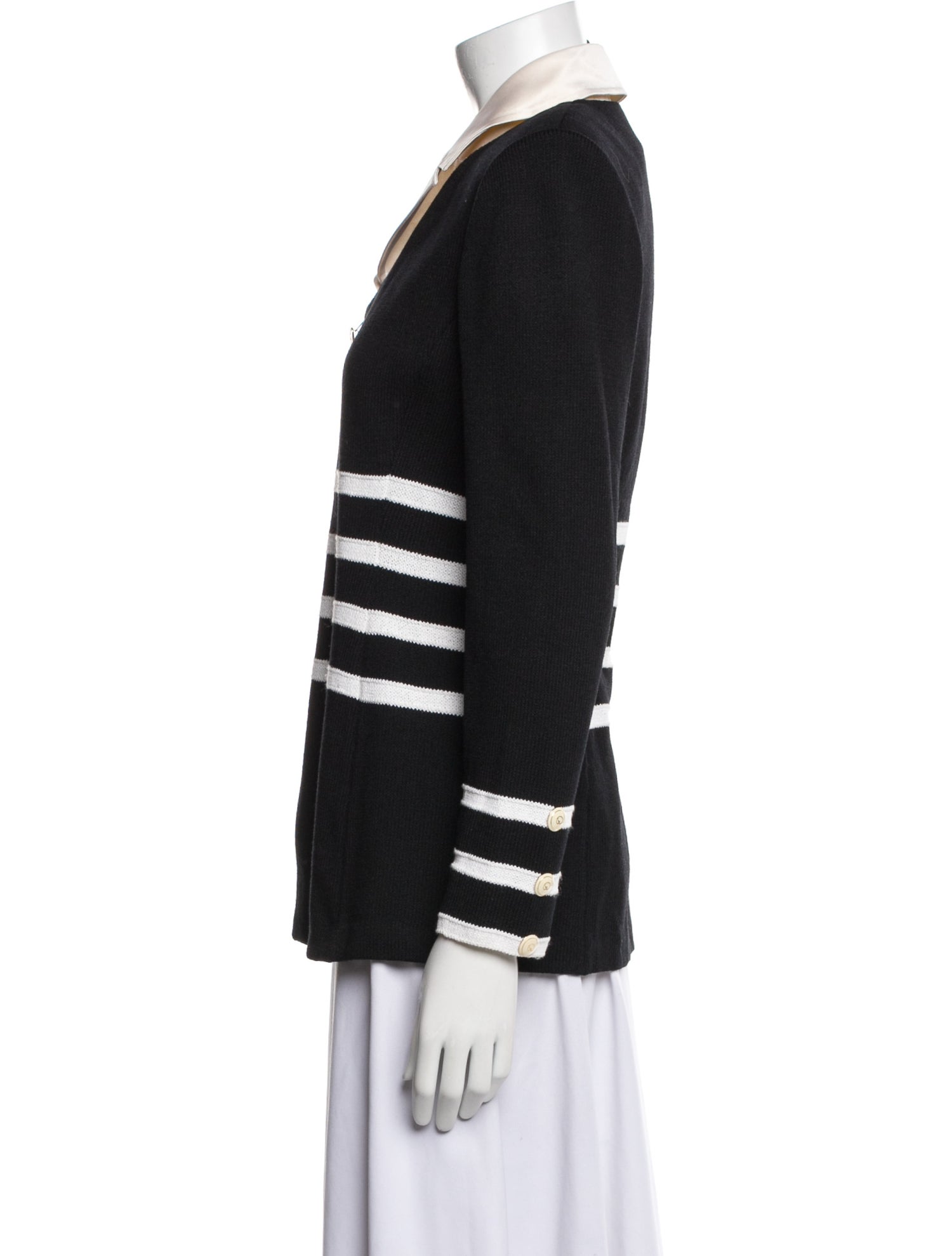 St. John Wool Striped Blazer