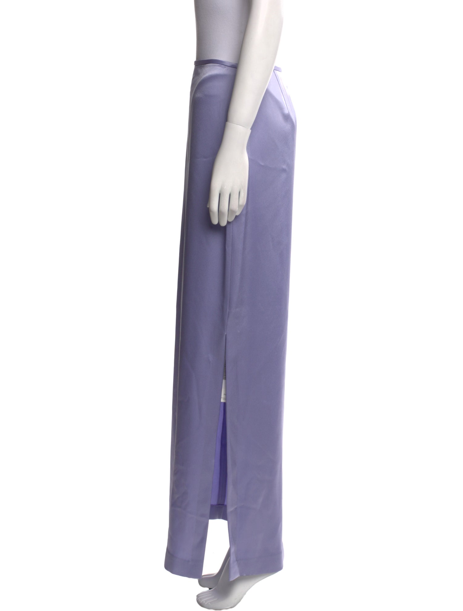 St. John Satin Long Skirt