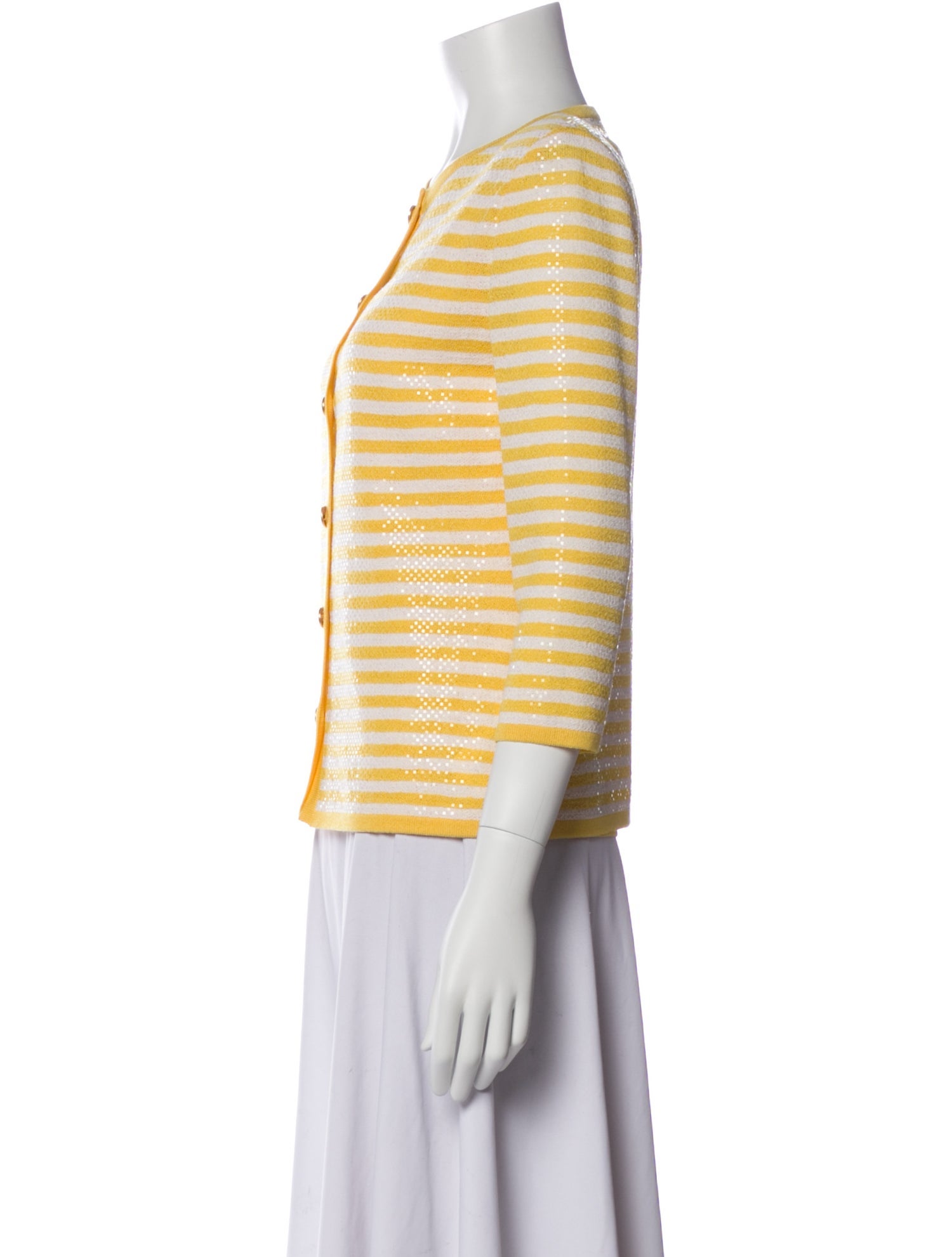 St. John Striped Skirt Suit