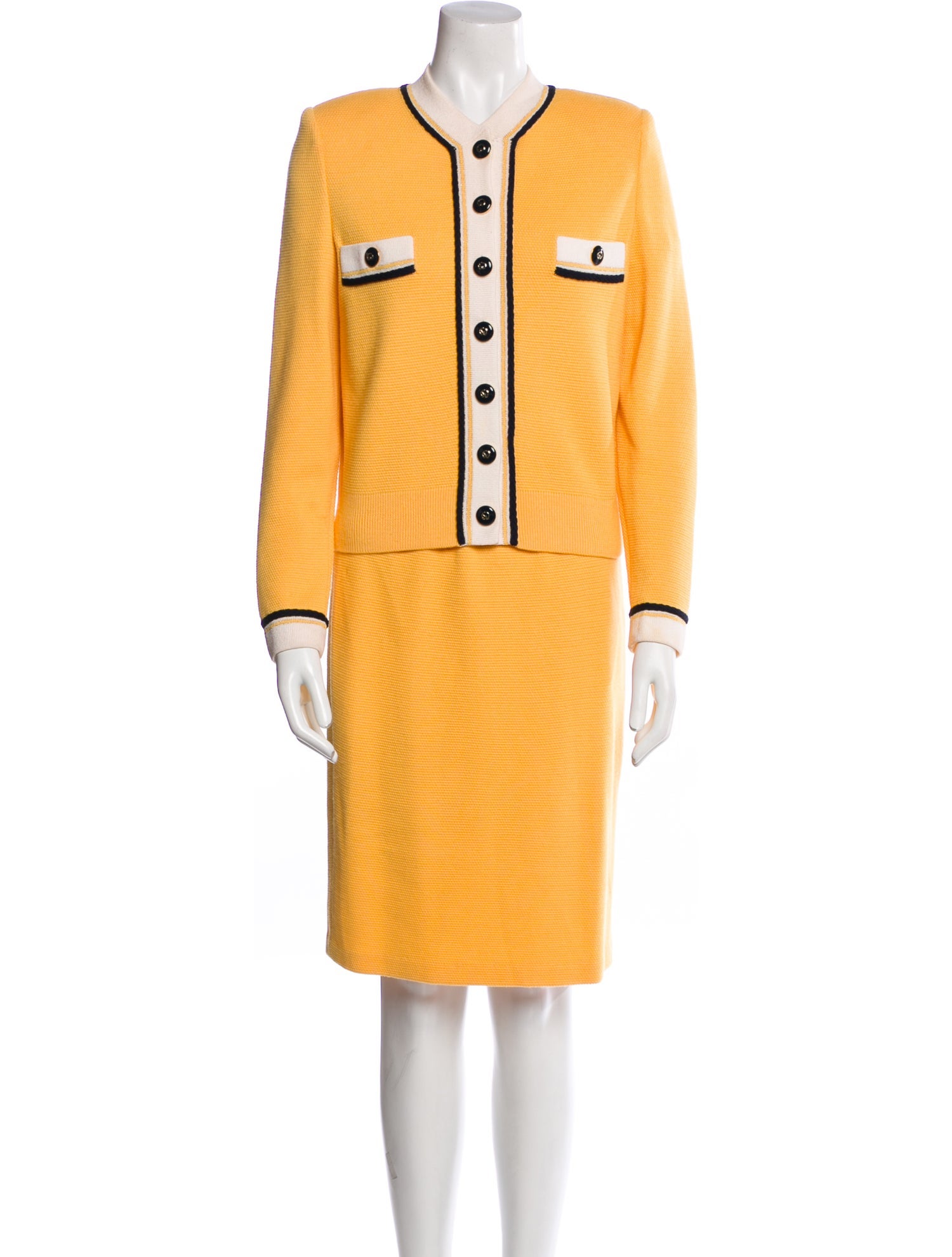 St. John Glitter Accents Skirt Suit