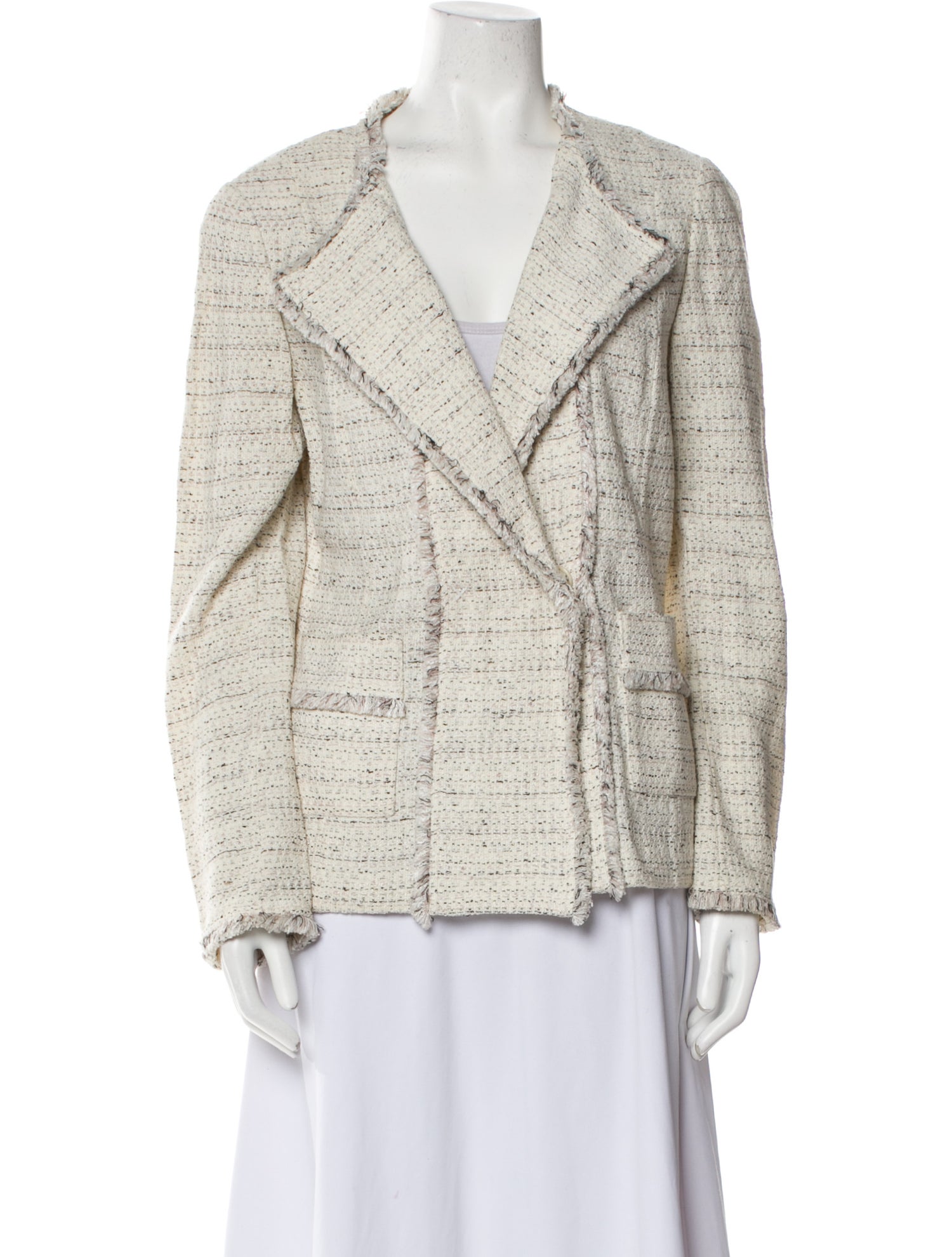 St. John Tweed Pattern Blazer