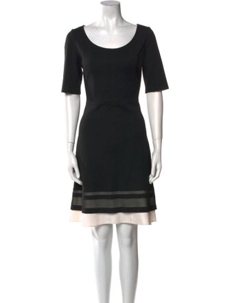 St. John Scoop Neck Mini Dress