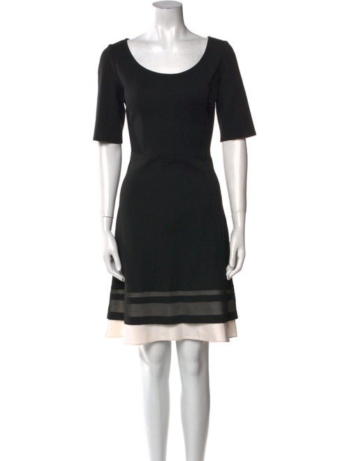 St. John Scoop Neck Mini Dress