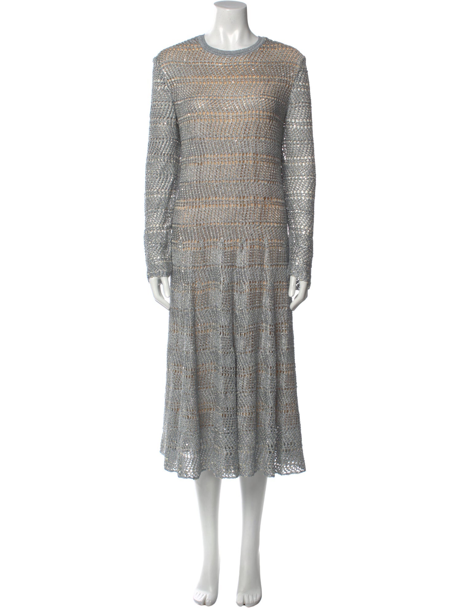 St. John Printed Midi Length Dress w/ Tags