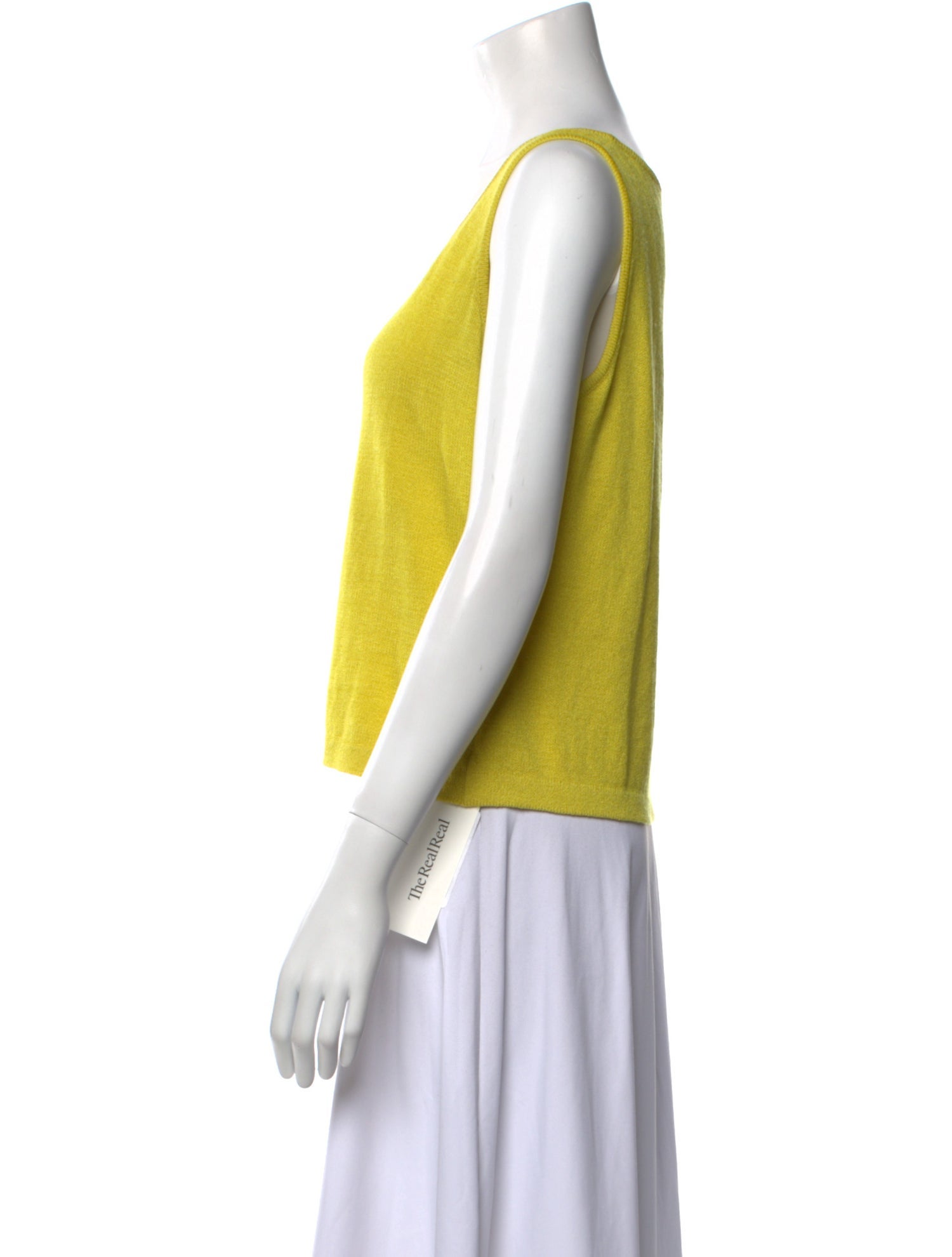 St. John Wool Scoop Neck Crop Top