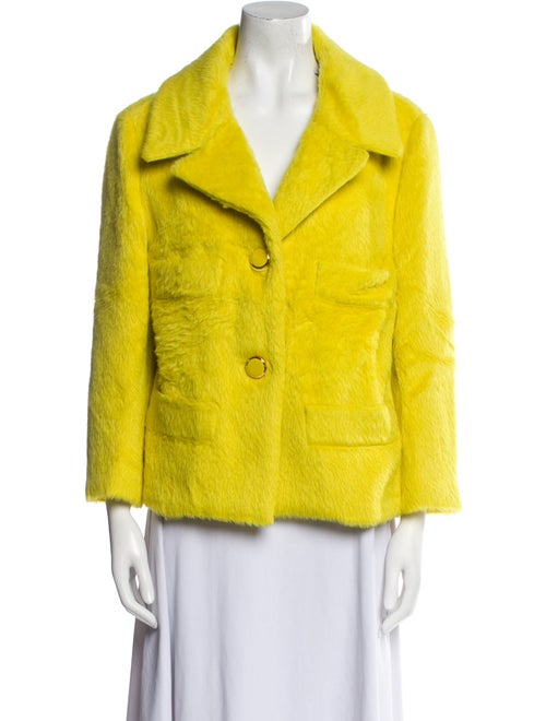 St. John Alpaca Tweed Pattern Blazer