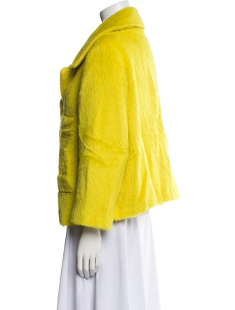 St. John Alpaca Tweed Pattern Blazer