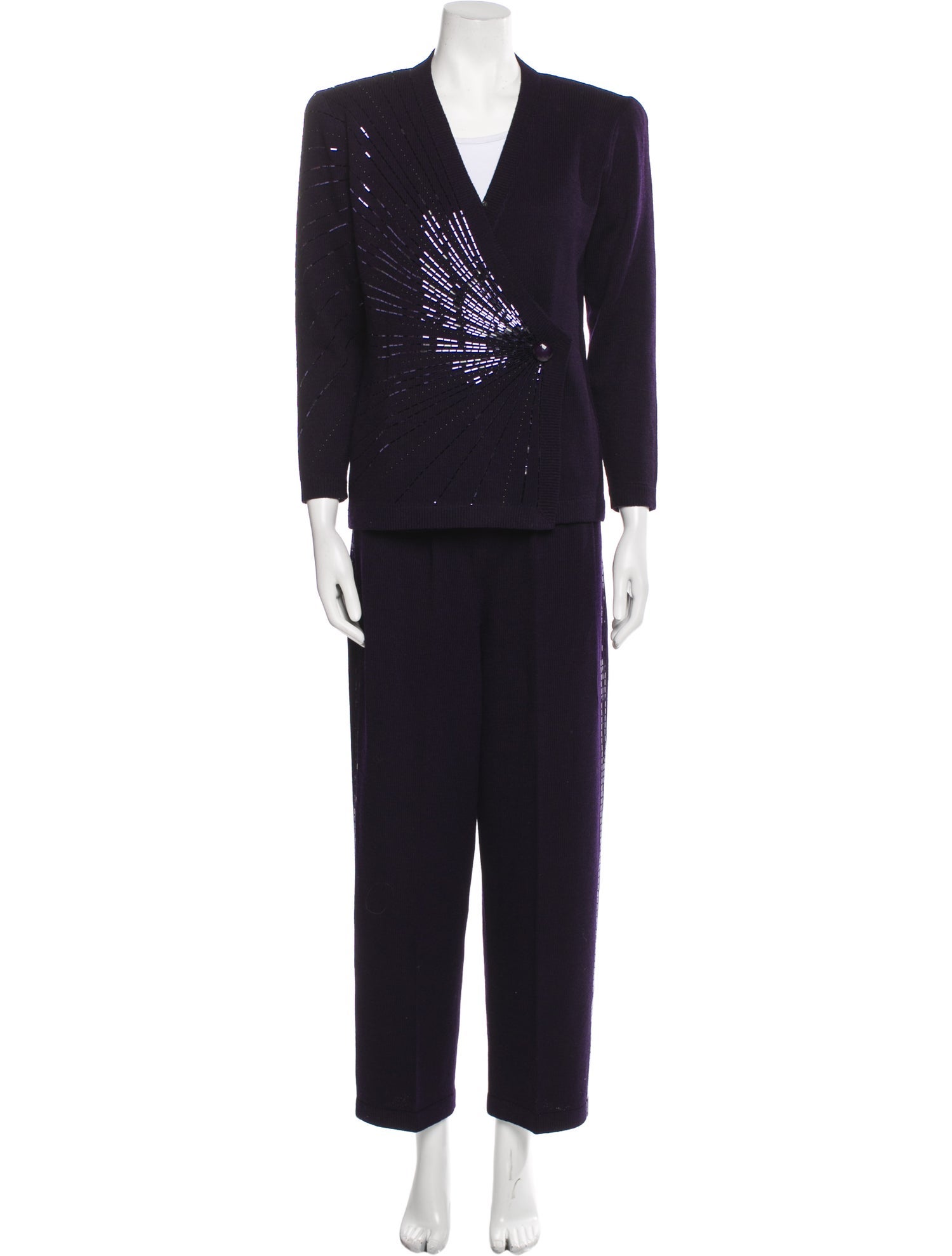 St. John Vintage Wool Pant Set