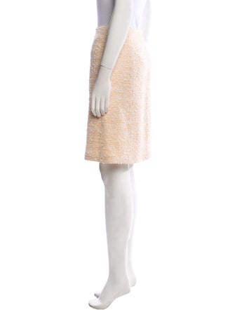 St. John Embroidered Accent Knee-Length Skirt