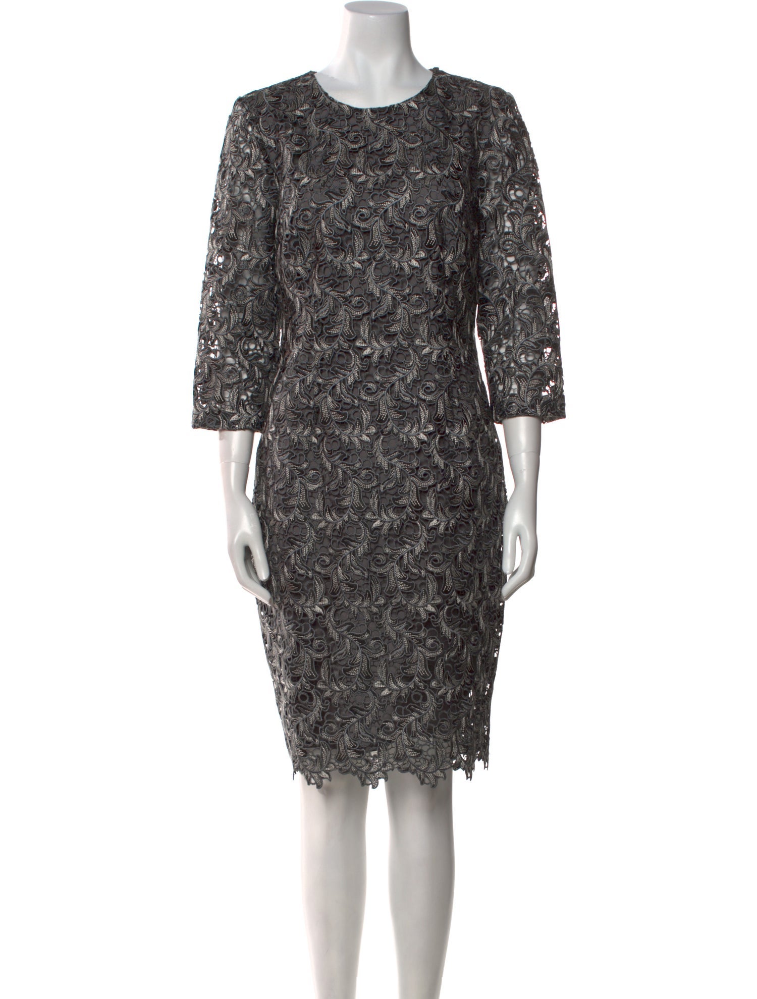 St. John Patterned Knee-Length Dress
