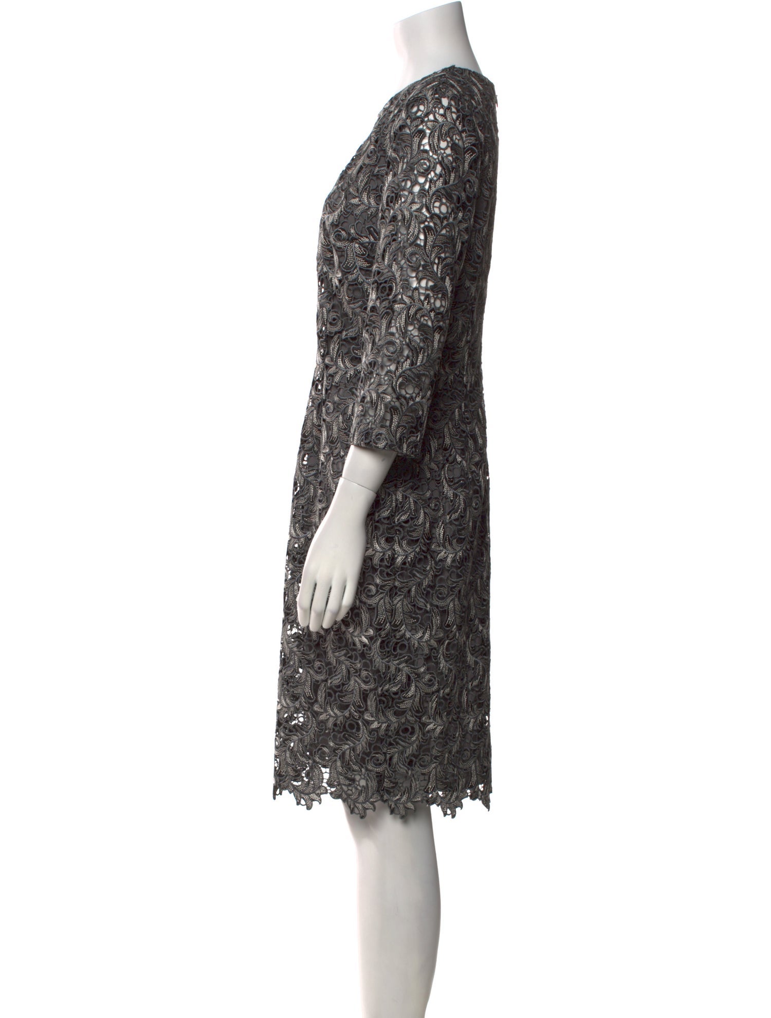 St. John Patterned Knee-Length Dress