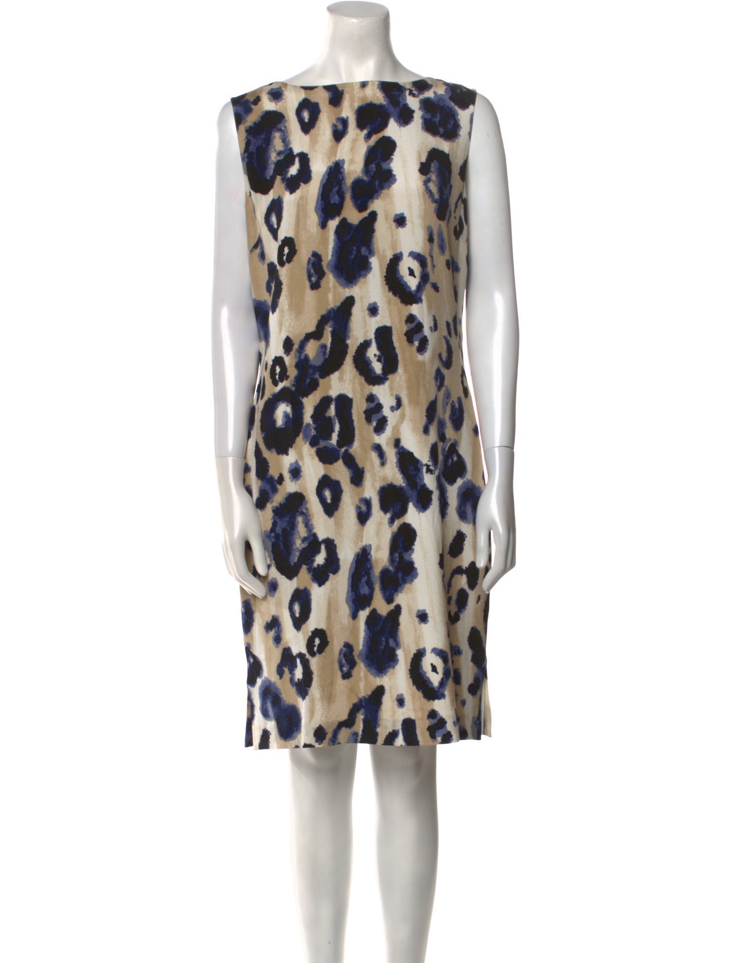 St. John Silk Knee-Length Dress