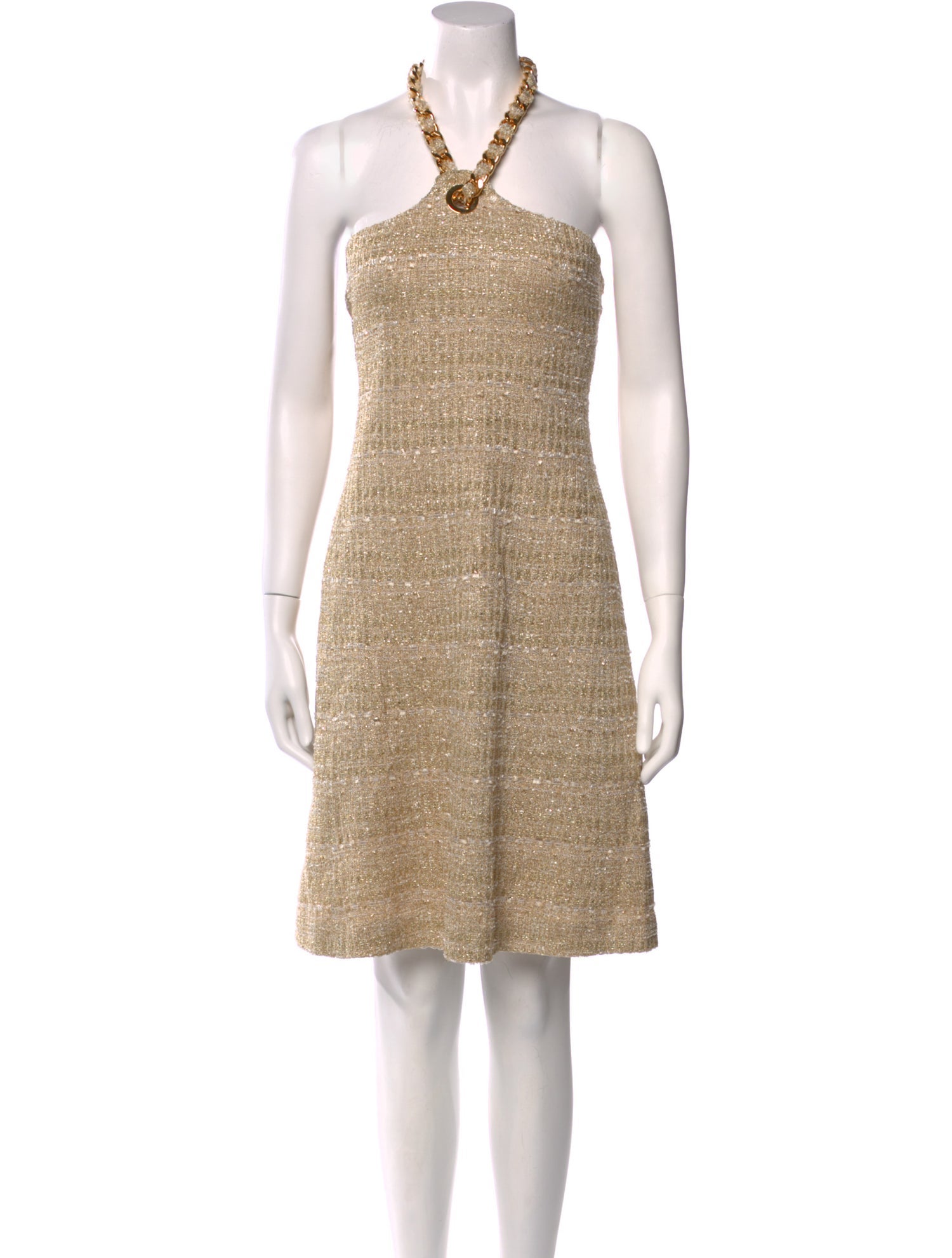 St. John Halterneck Mini Dress