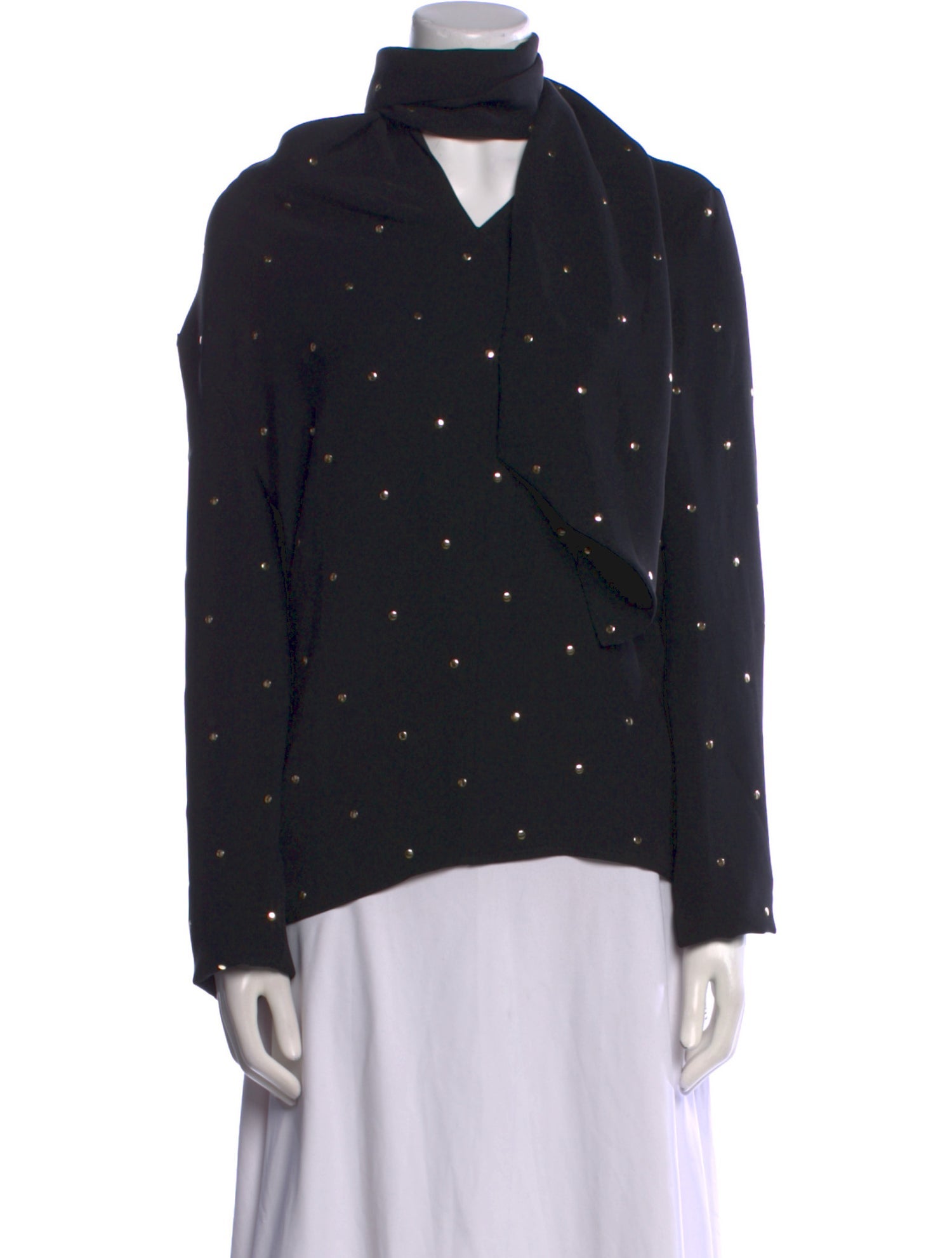 St. John Silk Printed Sweatshirt